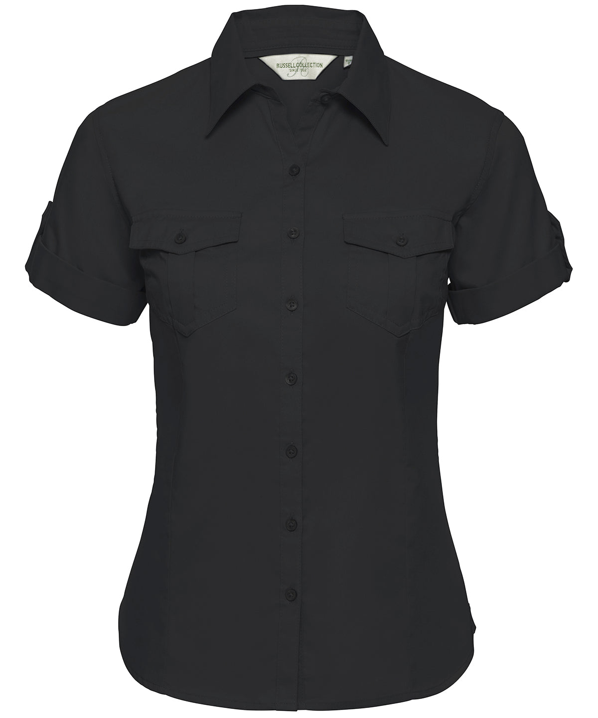 Bolir - Women's Roll-sleeve Short Sleeve Shirt