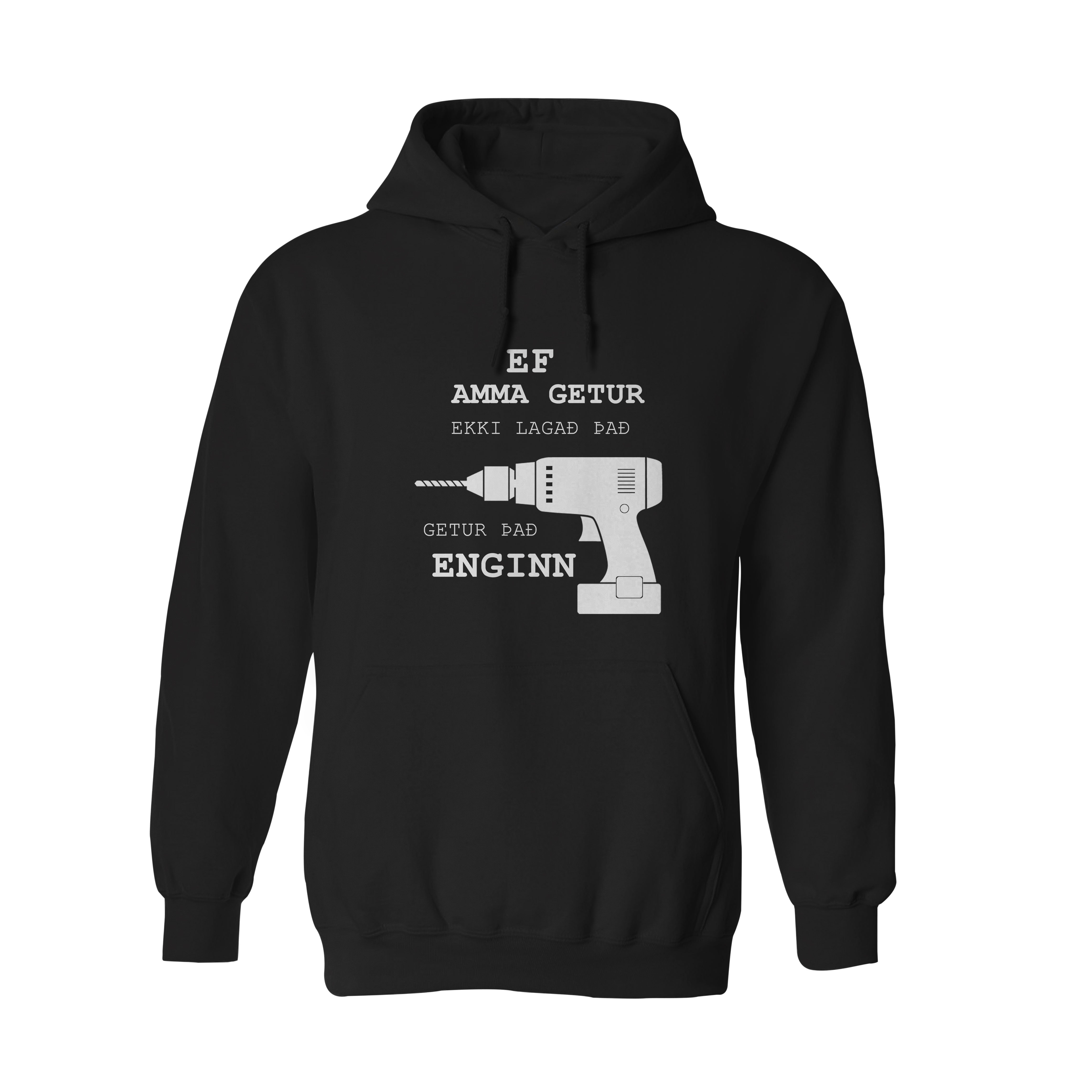 EF AMMA GETUR - Hettupeysa - Svört