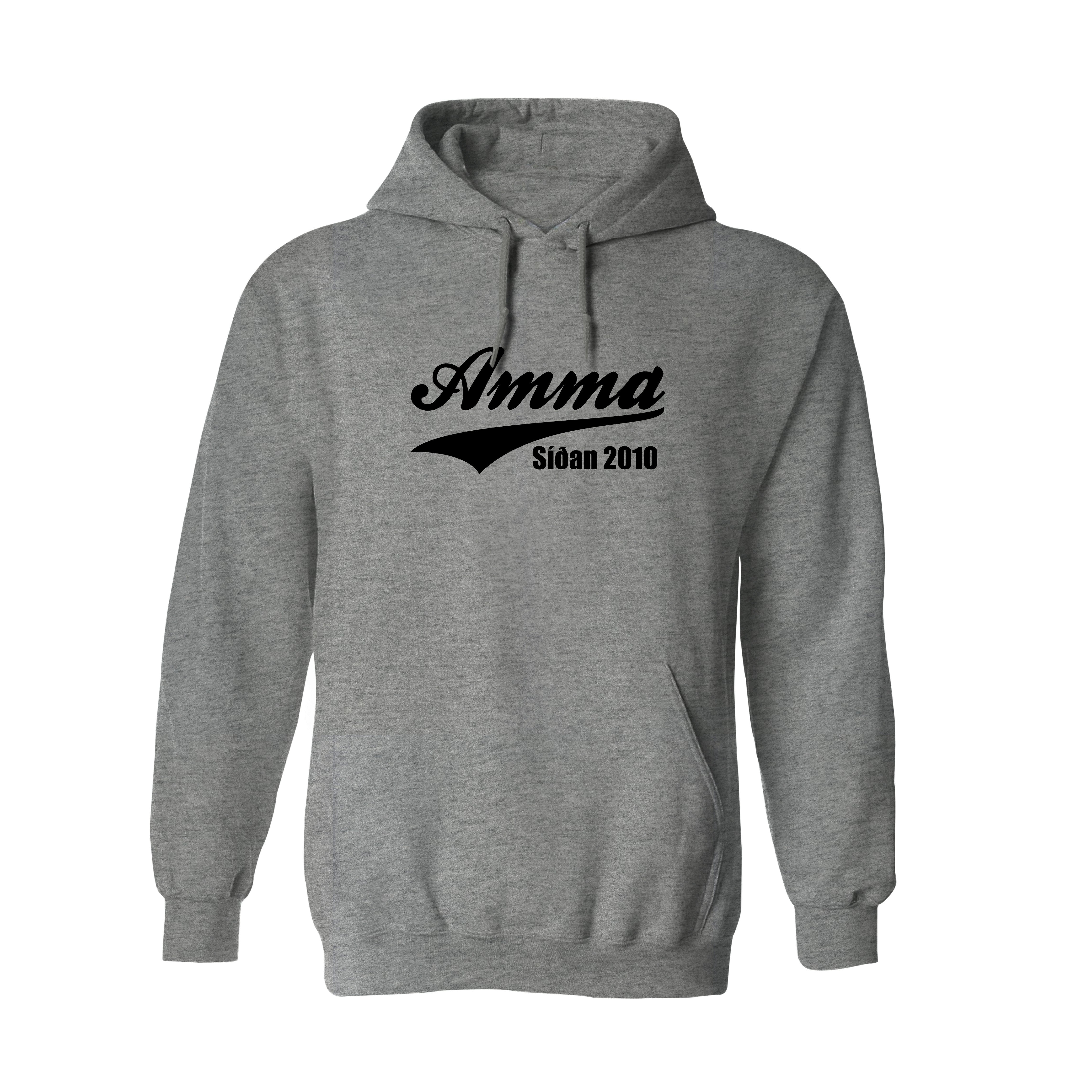 AMMA SÍÐAN - Hettupeysa - Grá