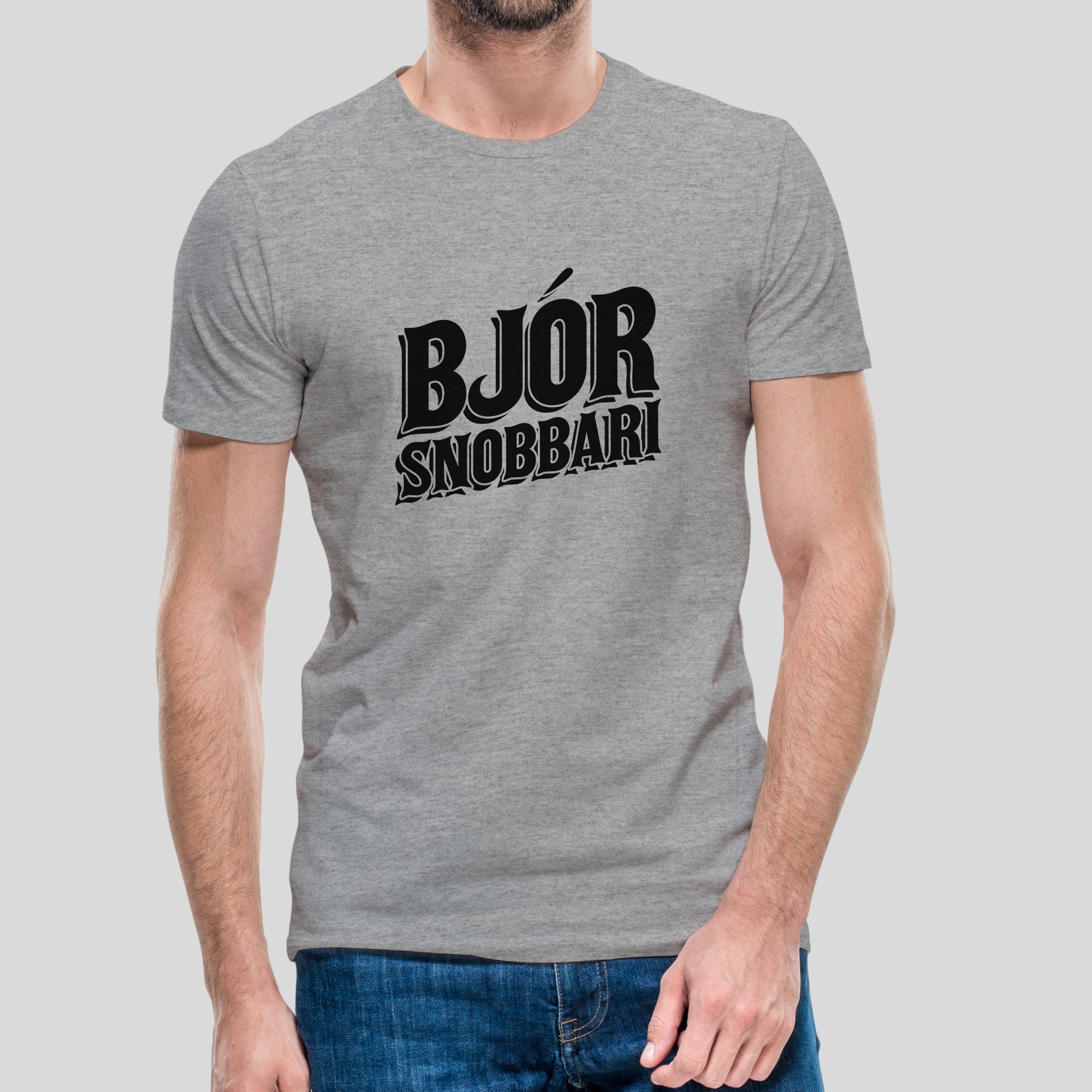 BJÓR-SNOBBARI - Grár bolur