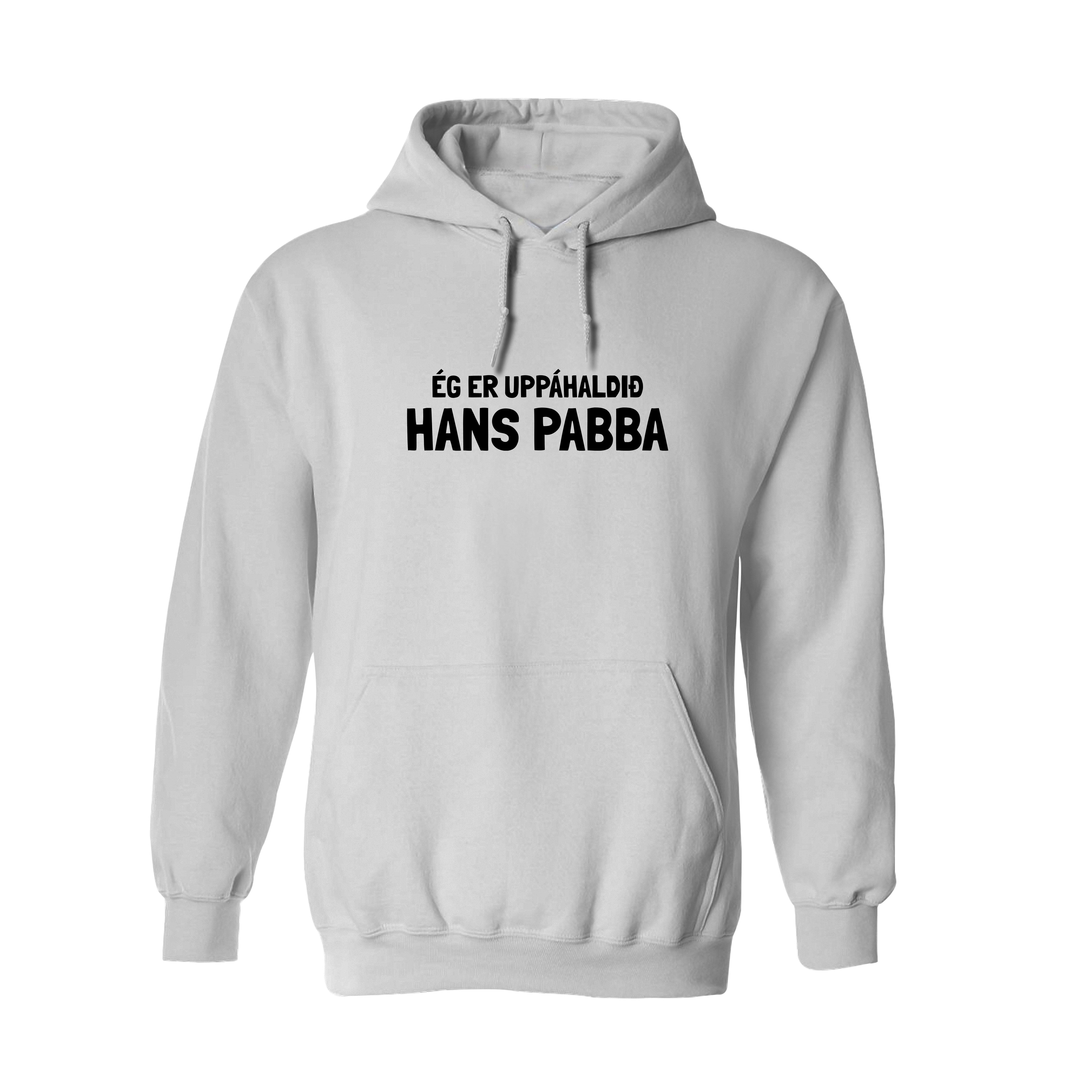 ÉG ER - UPPÁHALDIÐ PABBA - Hettupeysa - Hvít