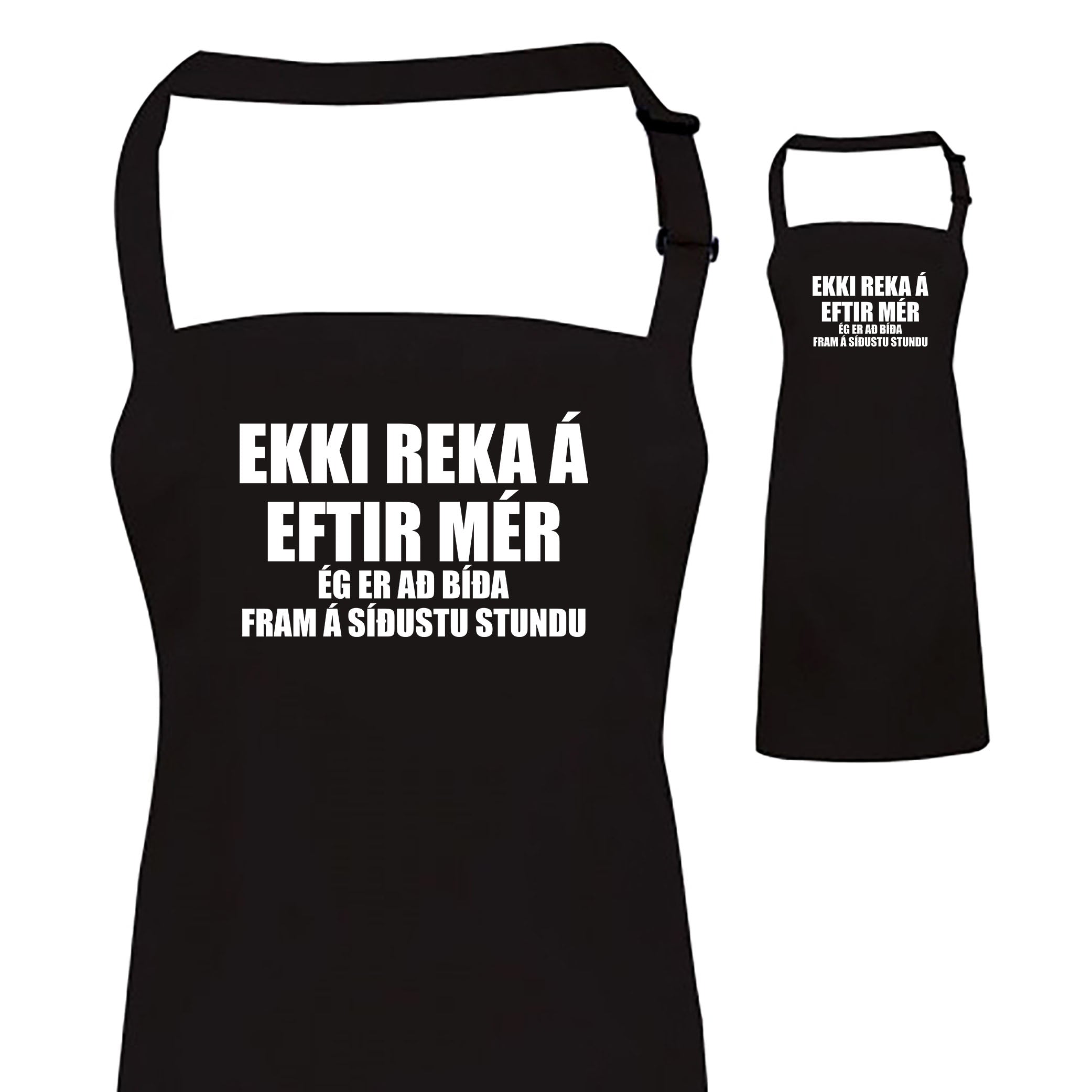 Ekki reka á eftir mér - vönduð grill svunta