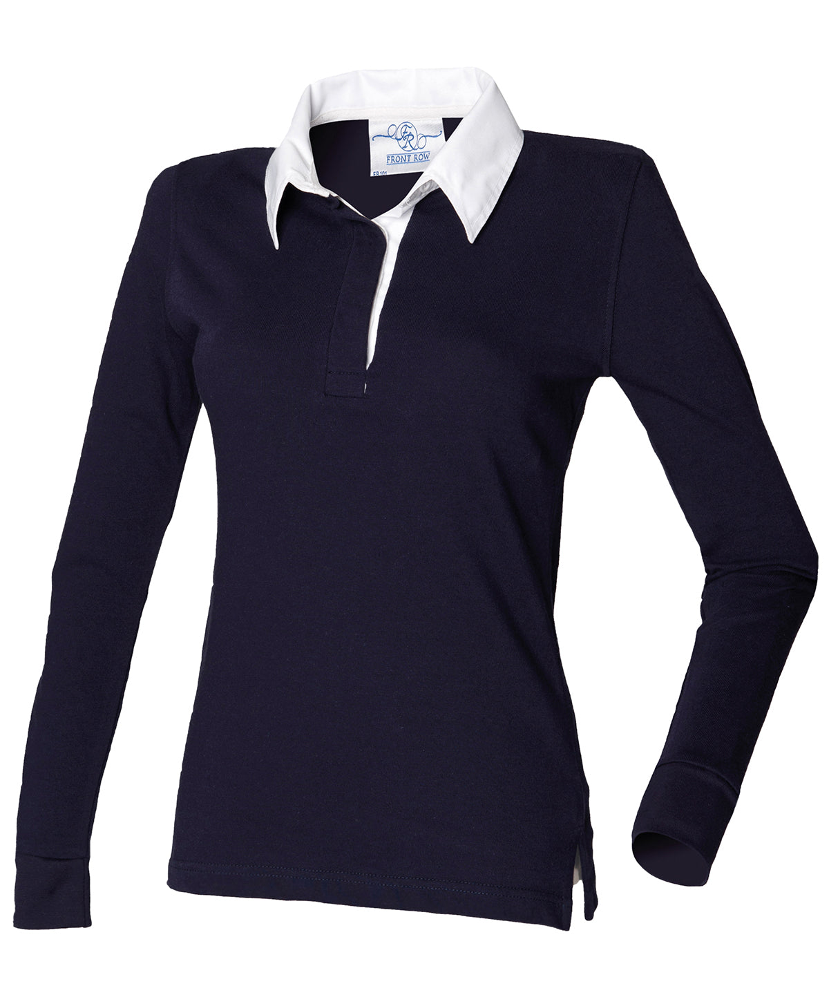 Pólóbolir - Women's Long Sleeve Plain Rugby Shirt