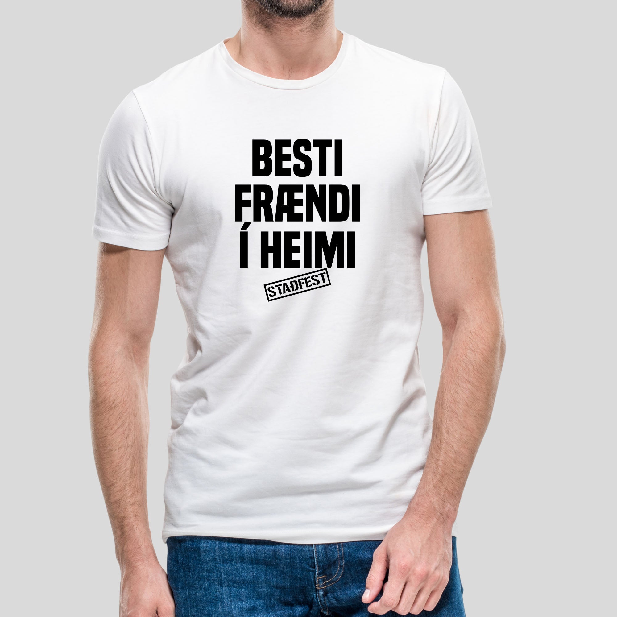 BESTI FRÆNDI Í HEIMI - Hvítur bolur
