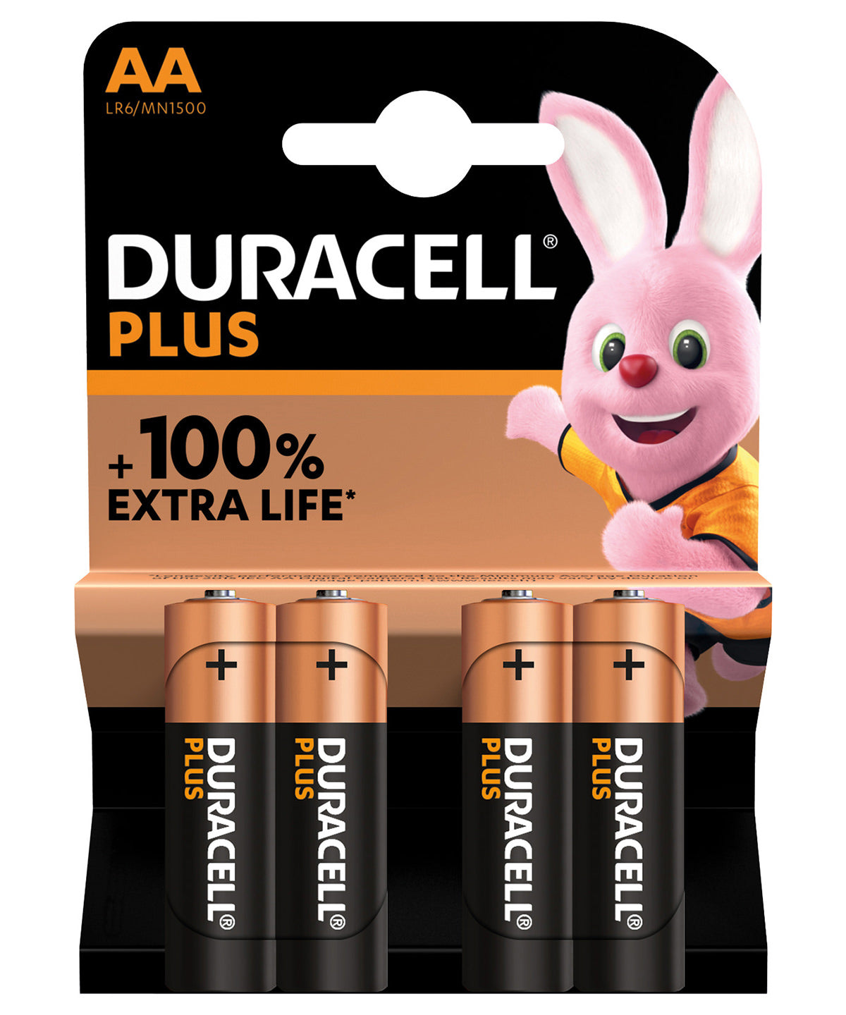 Rafhlöður - Duracell Plus Power AA Batteries 4-pack
