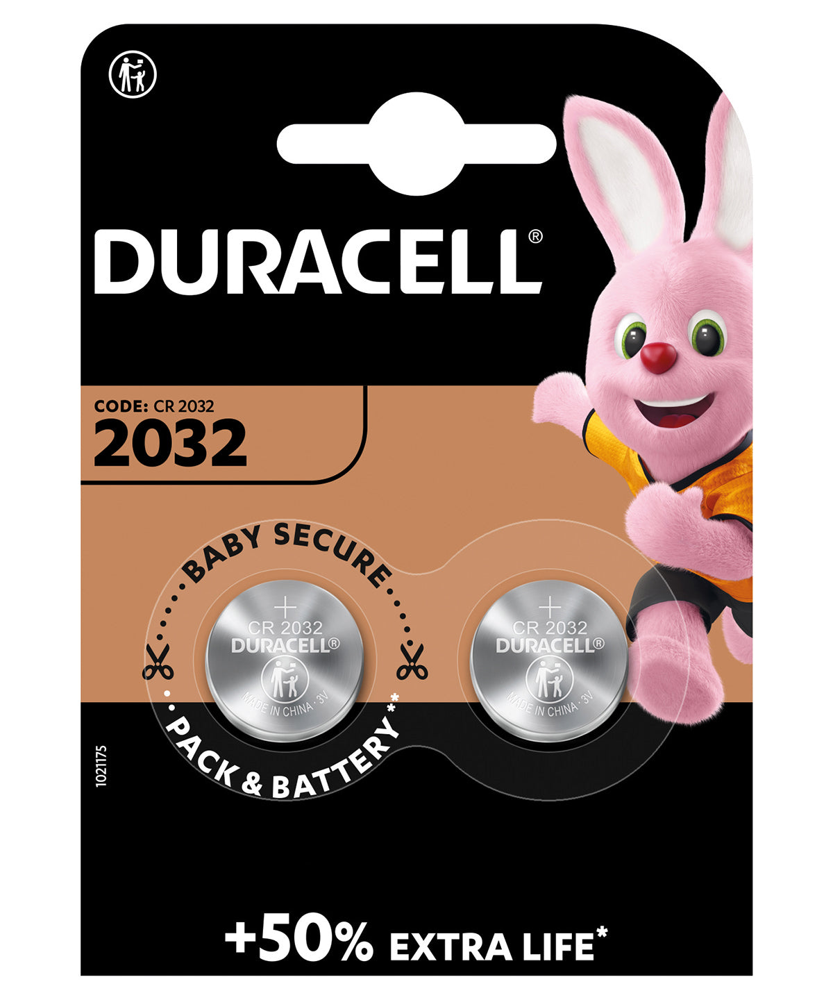 Rafhlöður - Duracell CR2032 Lithium Batteries 2-pack