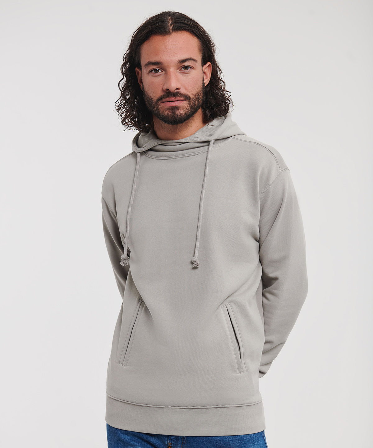Hettupeysur - Pure Organic High Collar Hooded Sweatshirt
