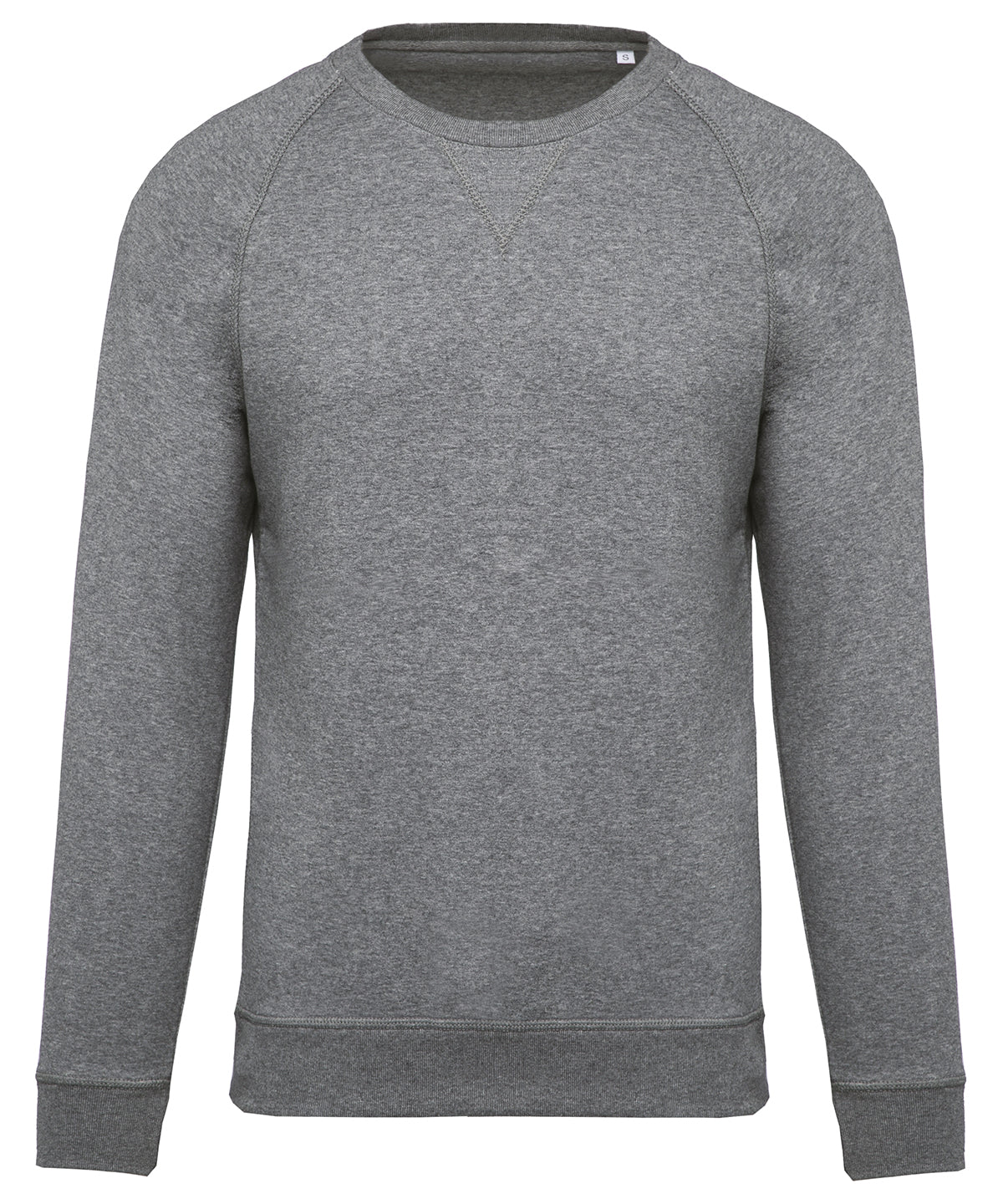 Háskólapeysur - Men's Organic Cotton Crew Neck Raglan Sleeve Sweatshirt