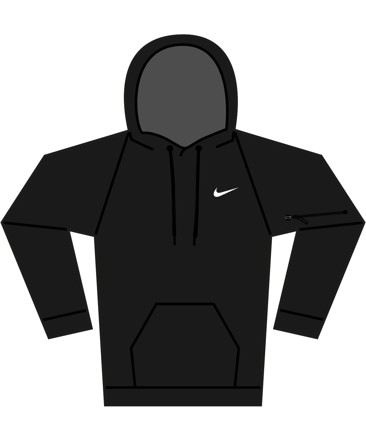 Hettupeysur - Nike Men’s Pullover Fitness Hoodie