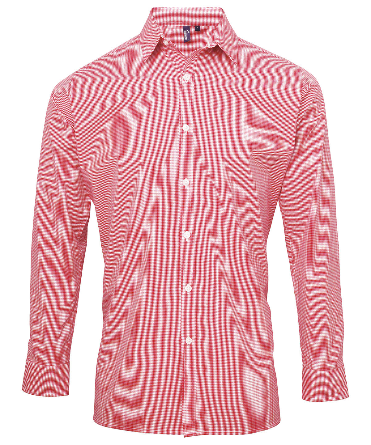 Bolir - Microcheck (Gingham) Long Sleeve Cotton Shirt