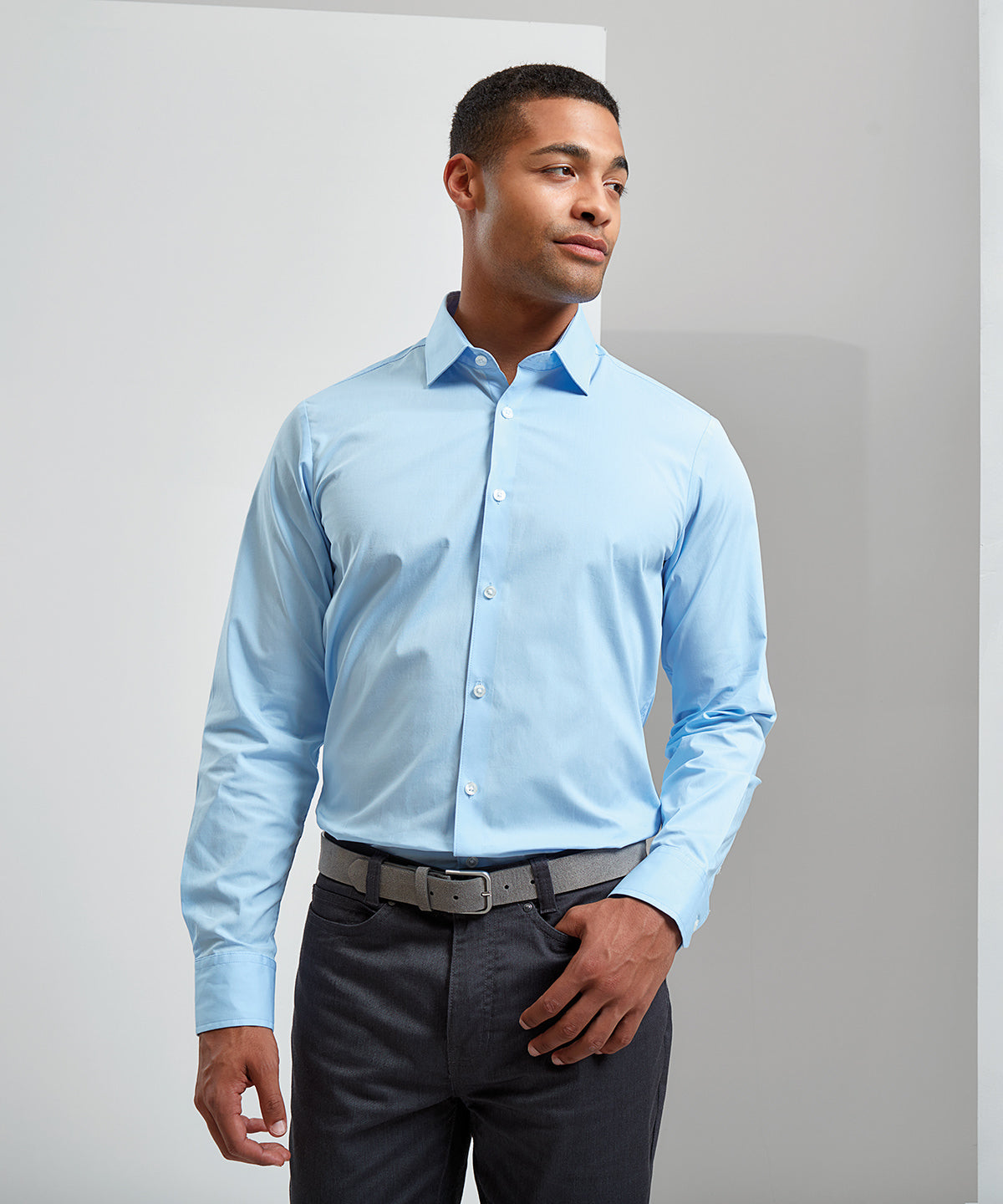 Bolir - Stretch Fit Cotton Poplin Long Sleeve Shirt