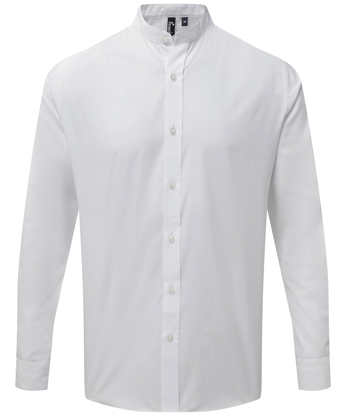 Bolir - Banded Collar Grandad Long Sleeve Shirt