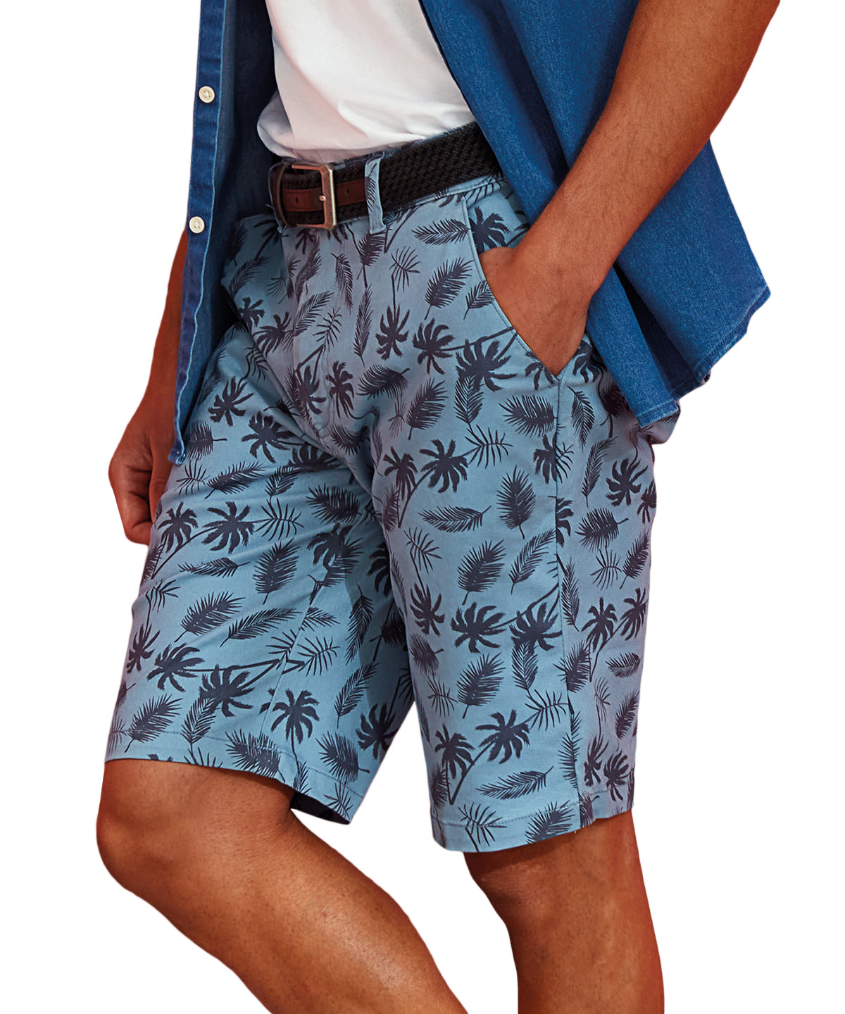 Stuttbuxur - Men’s Palm Print Shorts