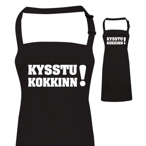 Kysstu kokkinn - vönduð grill svunta