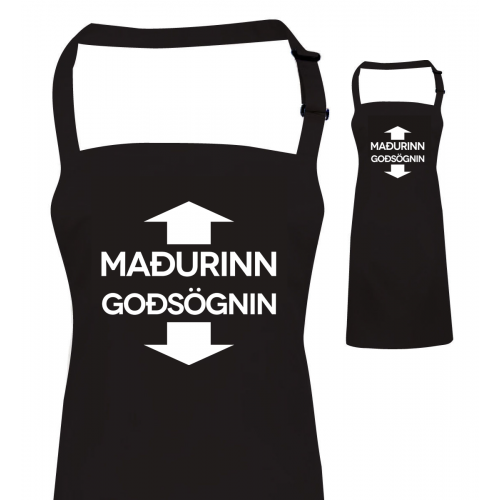 Maðurinn - Goðsögnin - vönduð grill svunta