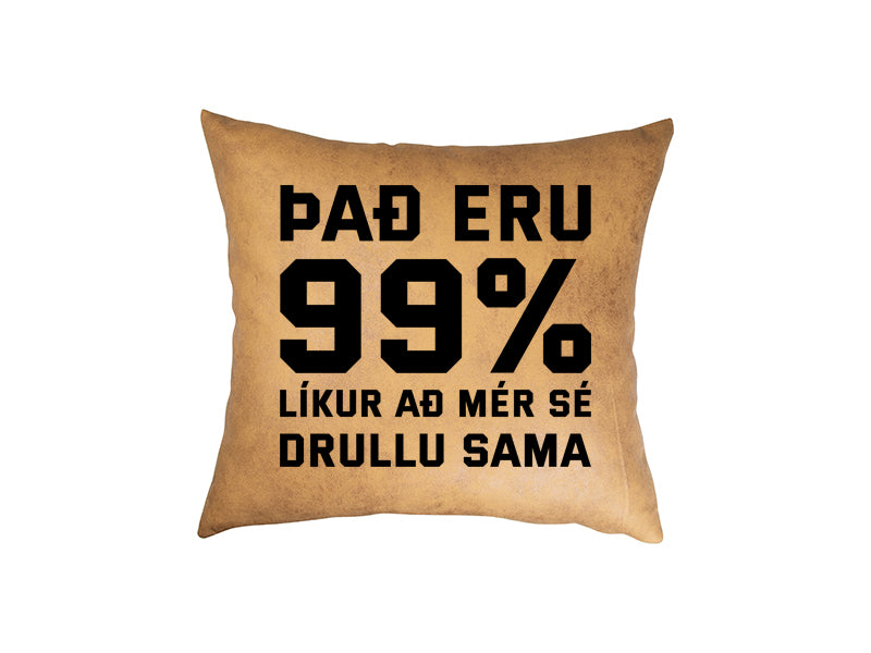 99% líkur - pleður púði