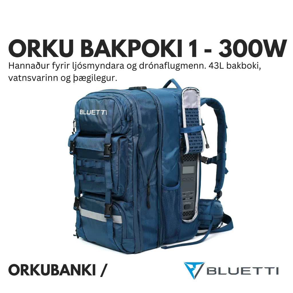 BLUETTI ORKU BAKPOKI 1 - 300W - 43L