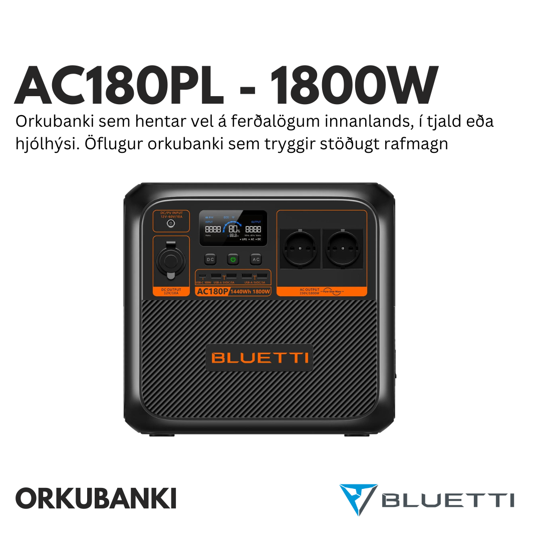 BLUETTI AC180P ORKUBANKI