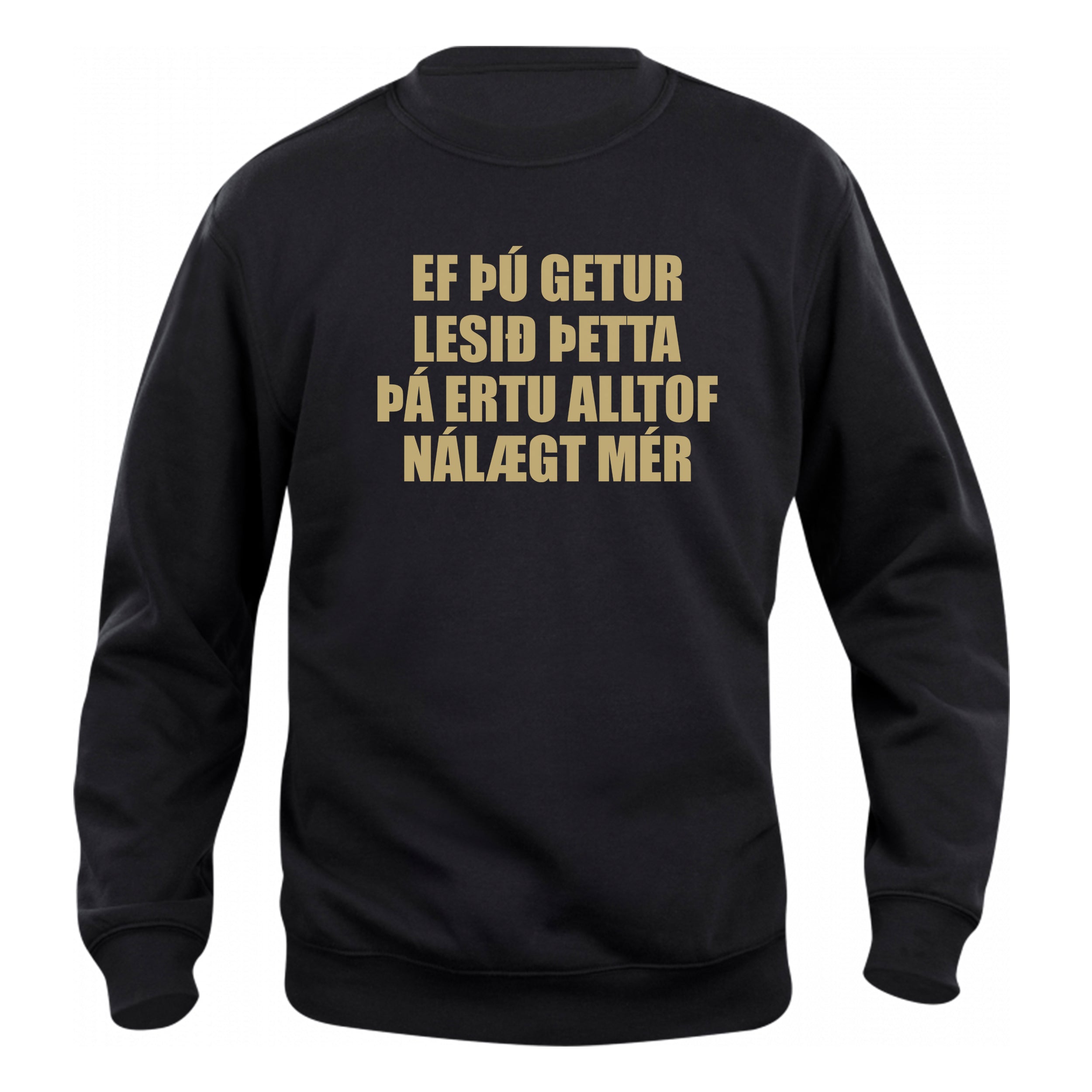 EF ÞÚ GETUR LESIÐ ÞETTA ÞÁ ERTU ALLTOF NÁLÆGT MÉR - sweatshirt