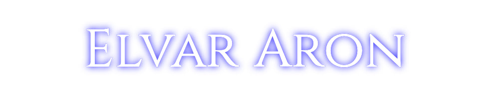 Custom Neon: Elvar Aron