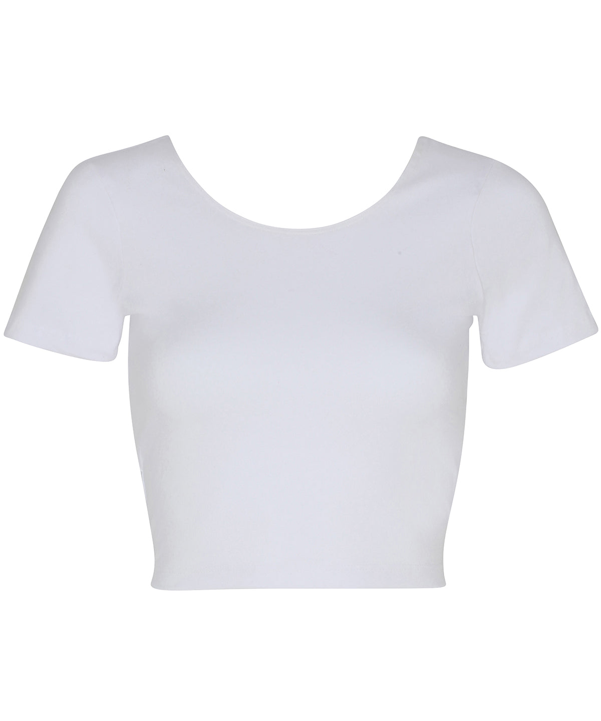 Stuttermabolir - Cotton Spandex Jersey Crop Tee (RSA8380)