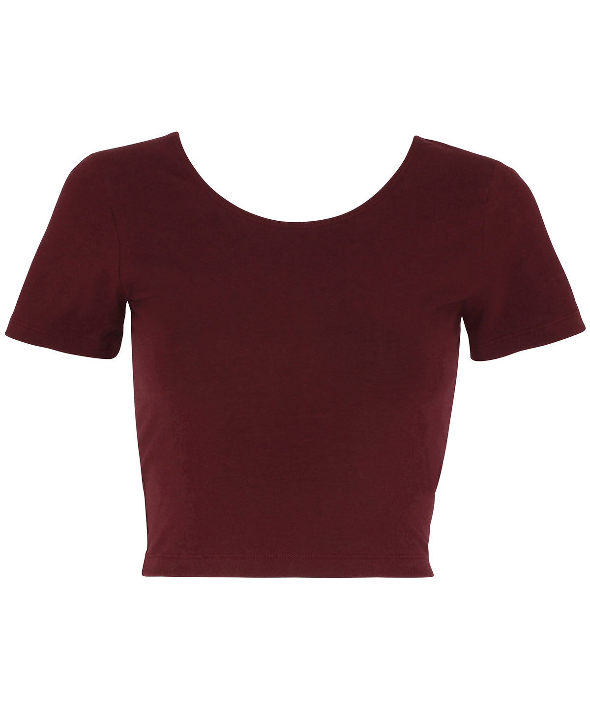 Stuttermabolir - Cotton Spandex Jersey Crop Tee (RSA8380)