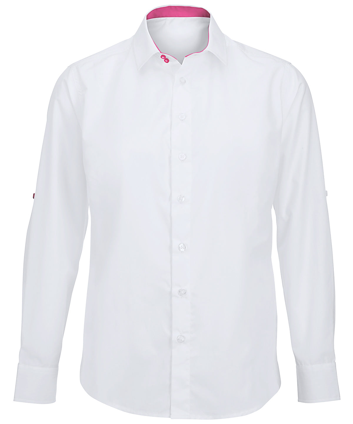 Bolir - Men's White Roll-up Sleeve Shirt (NM521W)