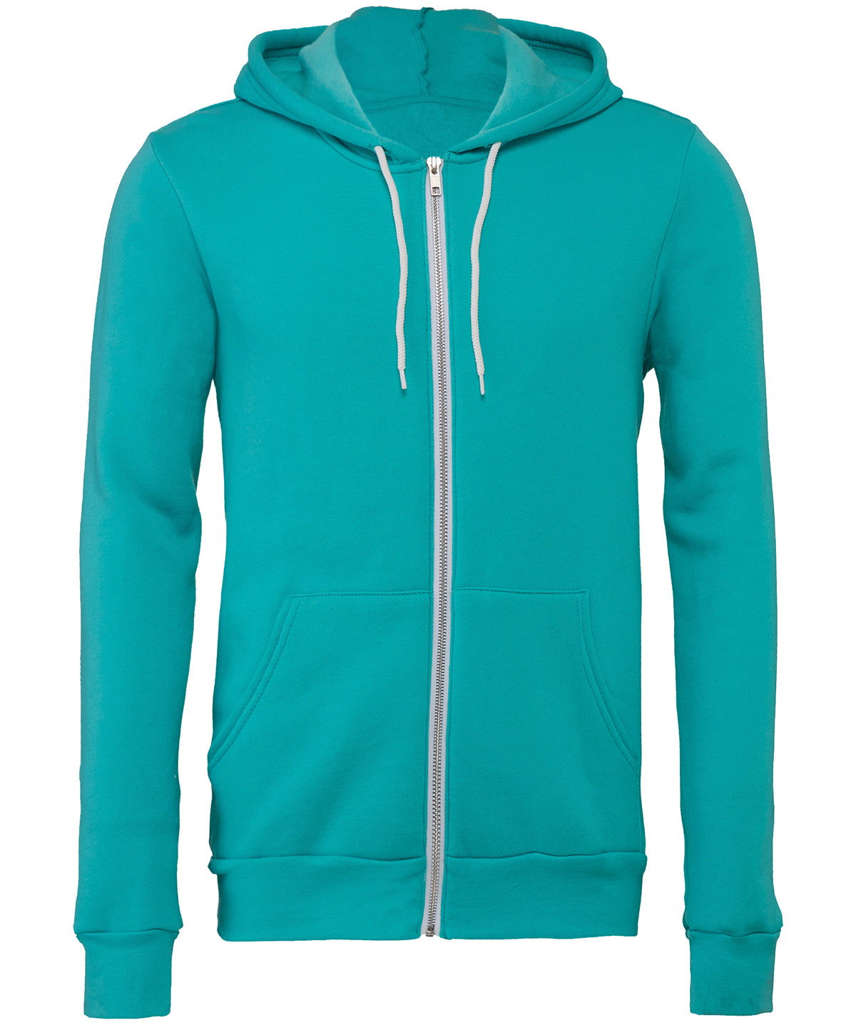 Hettupeysur - Unisex Polycotton Fleece Full-zip Hoodie