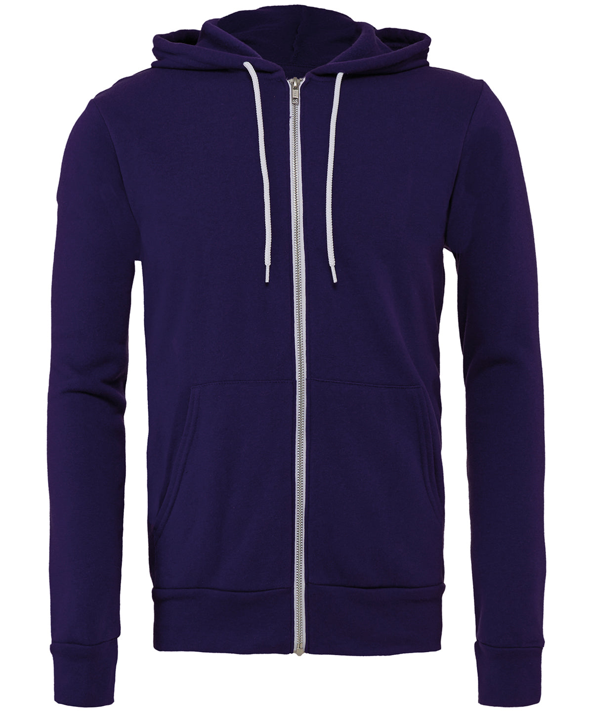 Hettupeysur - Unisex Polycotton Fleece Full-zip Hoodie