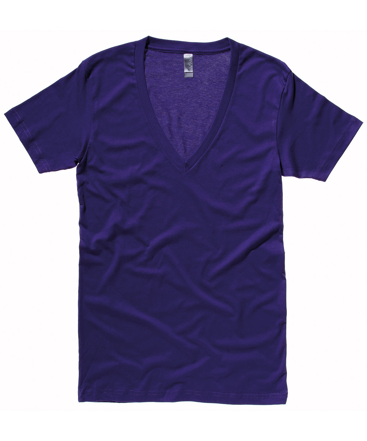 Stuttermabolir - Unisex Jersey Deep V-neck T-shirt