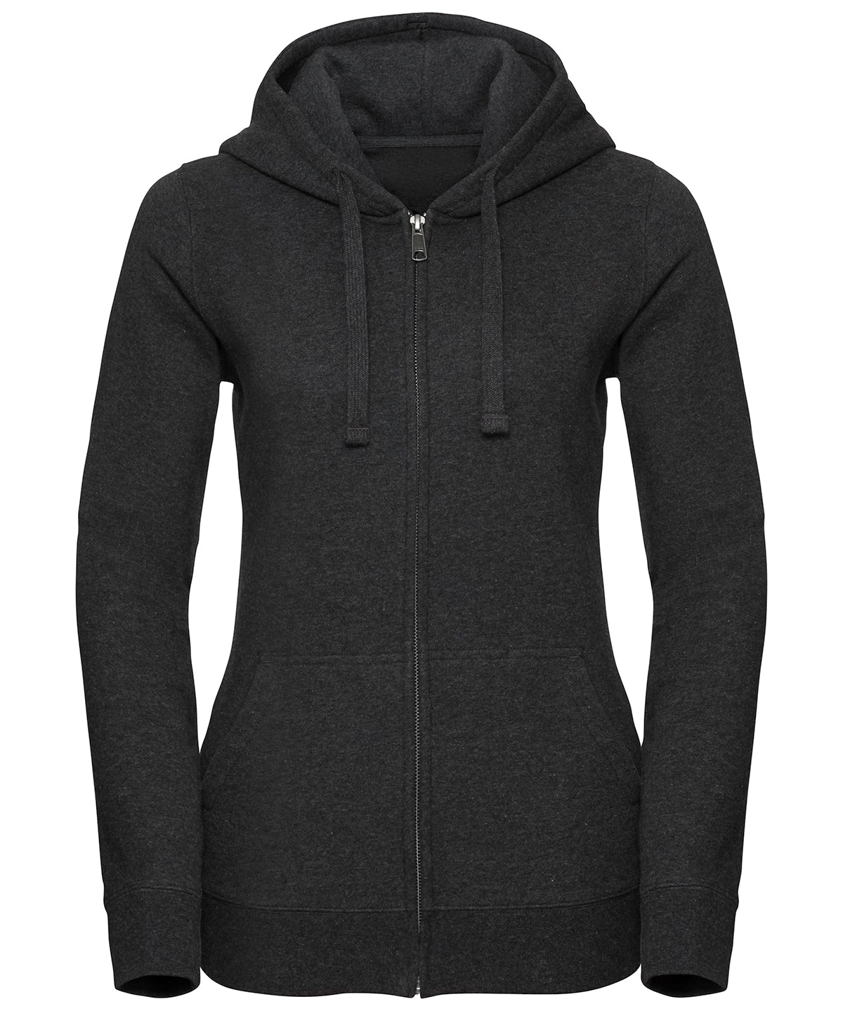 Hettupeysur - Women's Authentic Melange Zipped Hood Sweatshirt