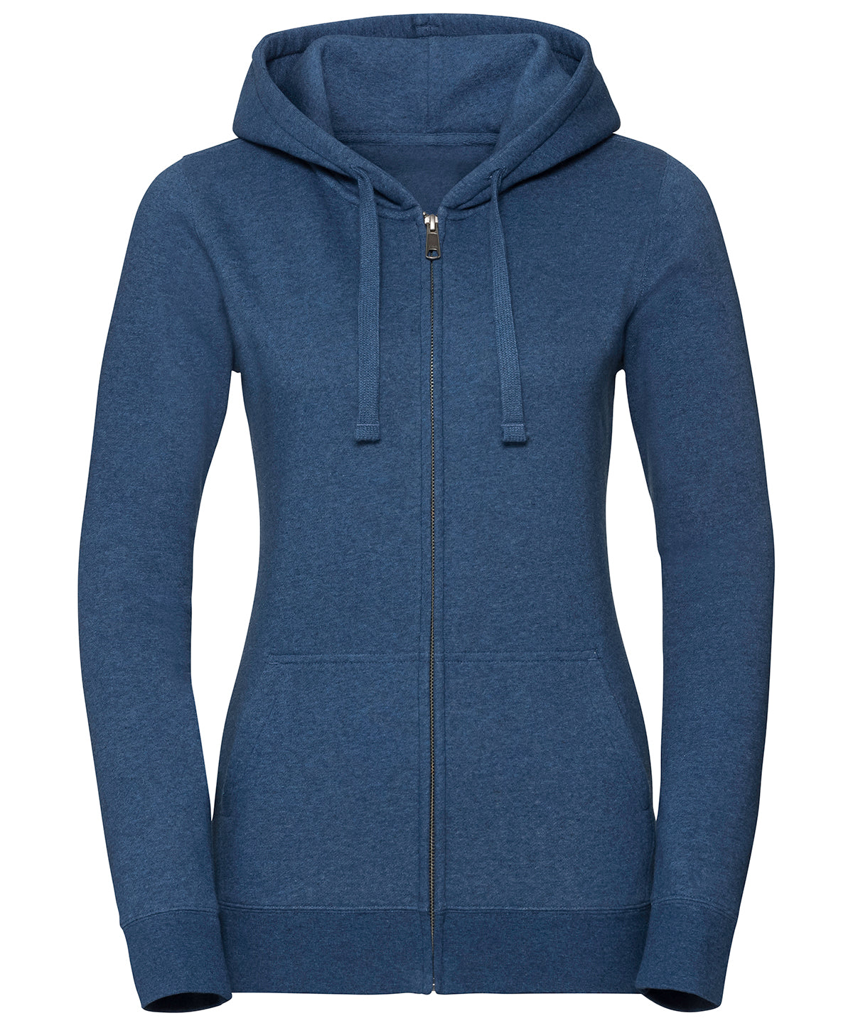 Hettupeysur - Women's Authentic Melange Zipped Hood Sweatshirt
