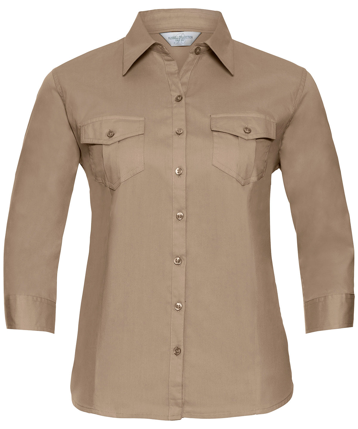 Bolir - Women's Roll-sleeve ¾ Sleeve Shirt