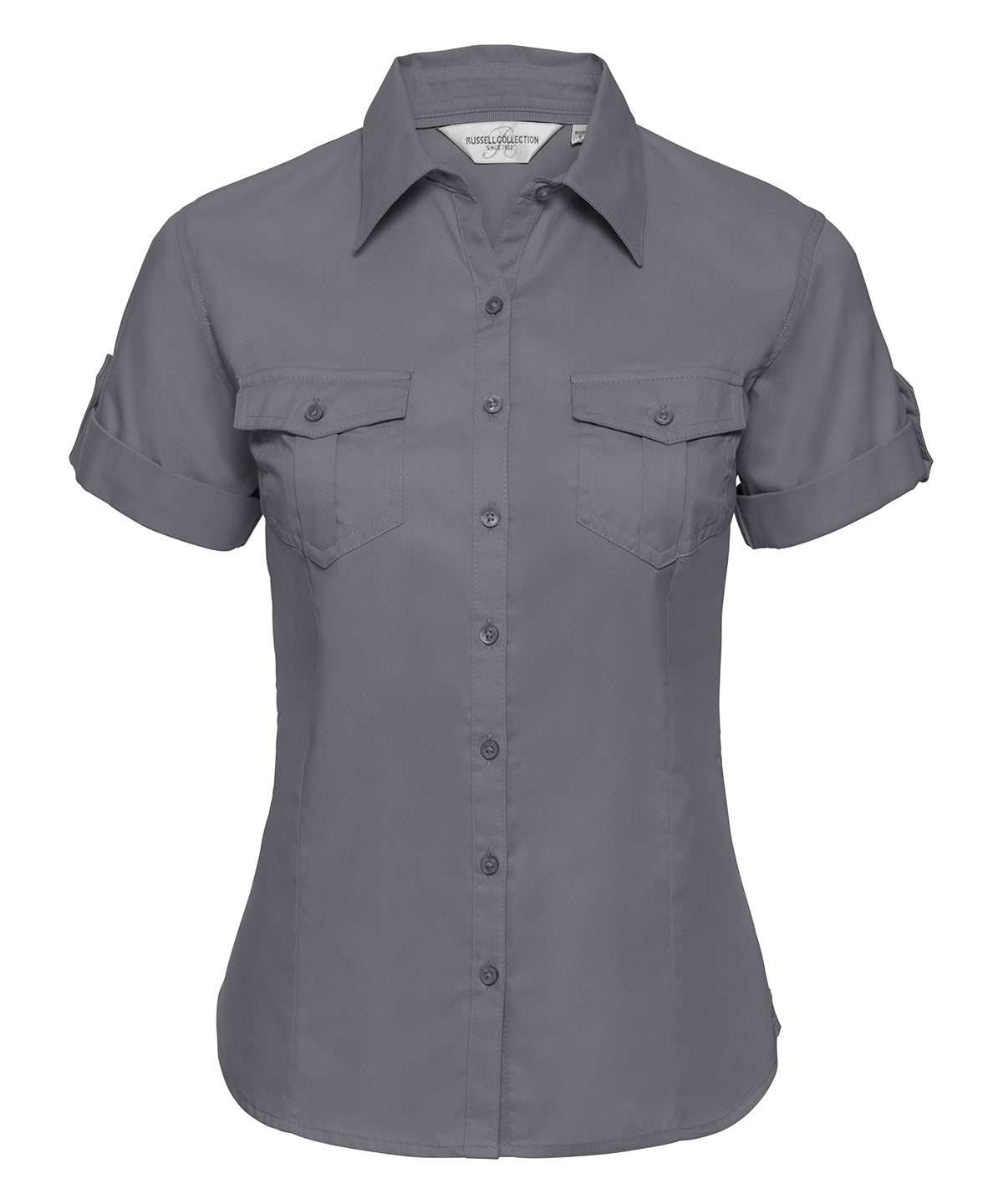 Bolir - Women's Roll-sleeve Short Sleeve Shirt