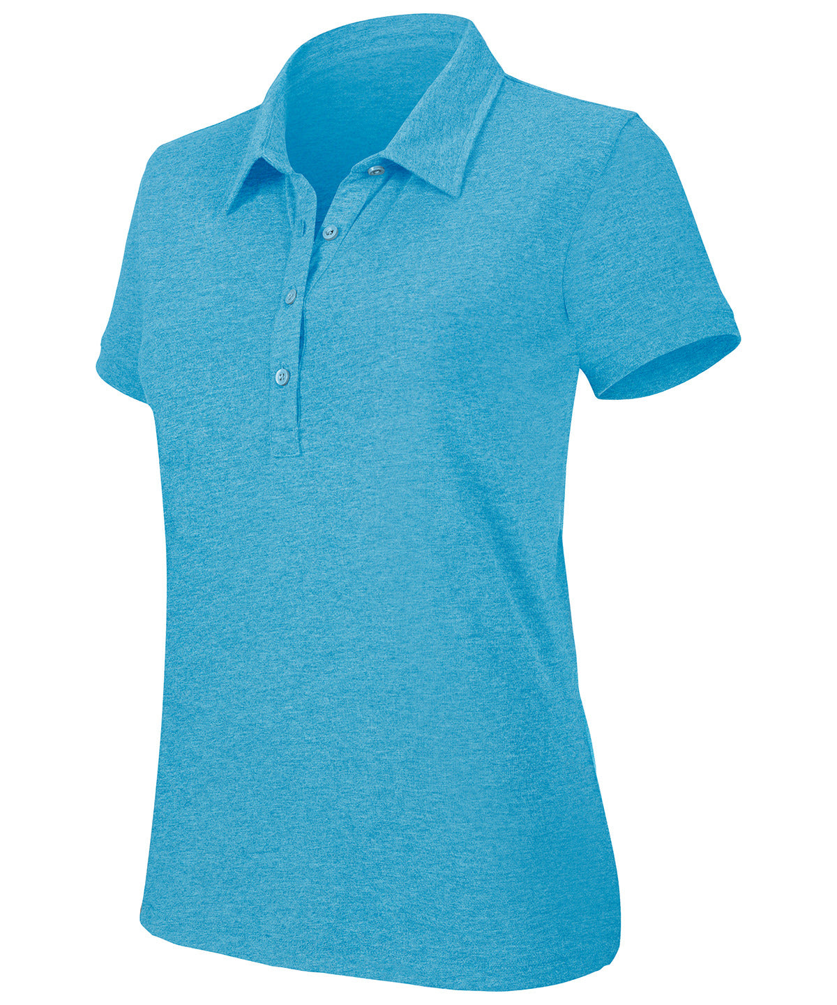 Pólóbolir - Women's Melange Short Sleeve Polo Shirt