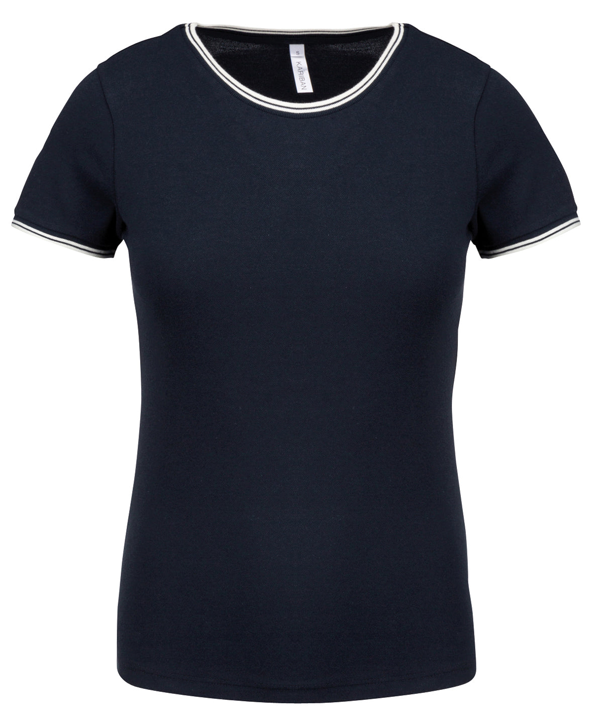 Stuttermabolir - Ladies’ Piqué Knit Crew Neck T-shirt