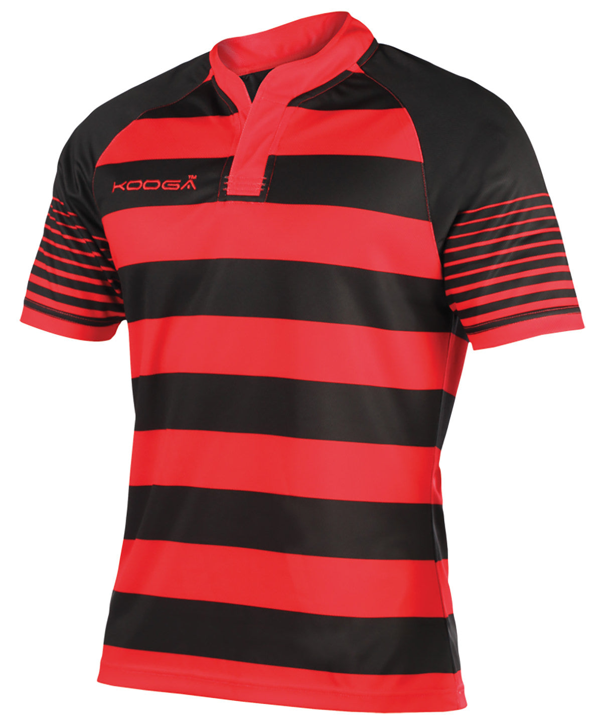 Stuttermabolir - Kooga Touchline Hooped Match Shirt