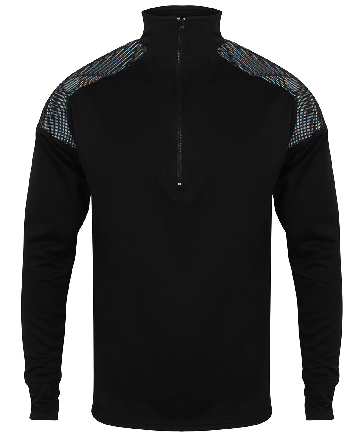 Íþróttatoppar - ¼ Zip Top With Reflective Panels