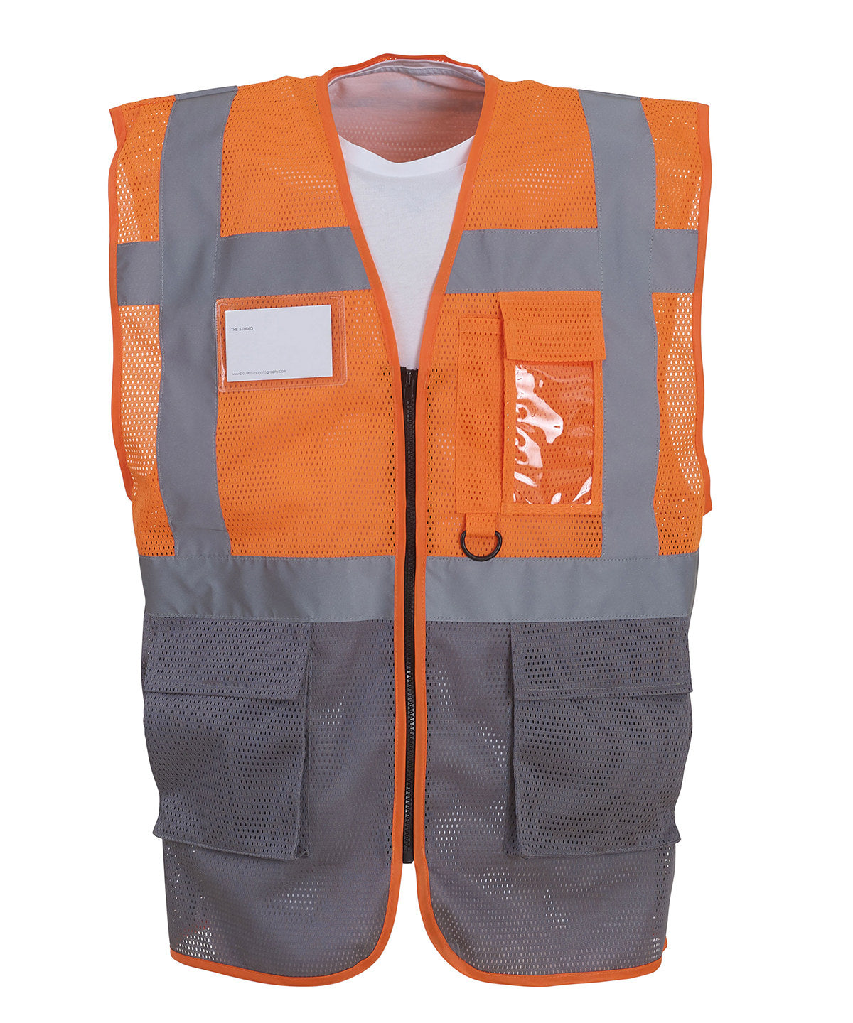 Öryggisvesti - Hi-vis Top Cool Open-mesh Executive Waistcoat (HVW820)