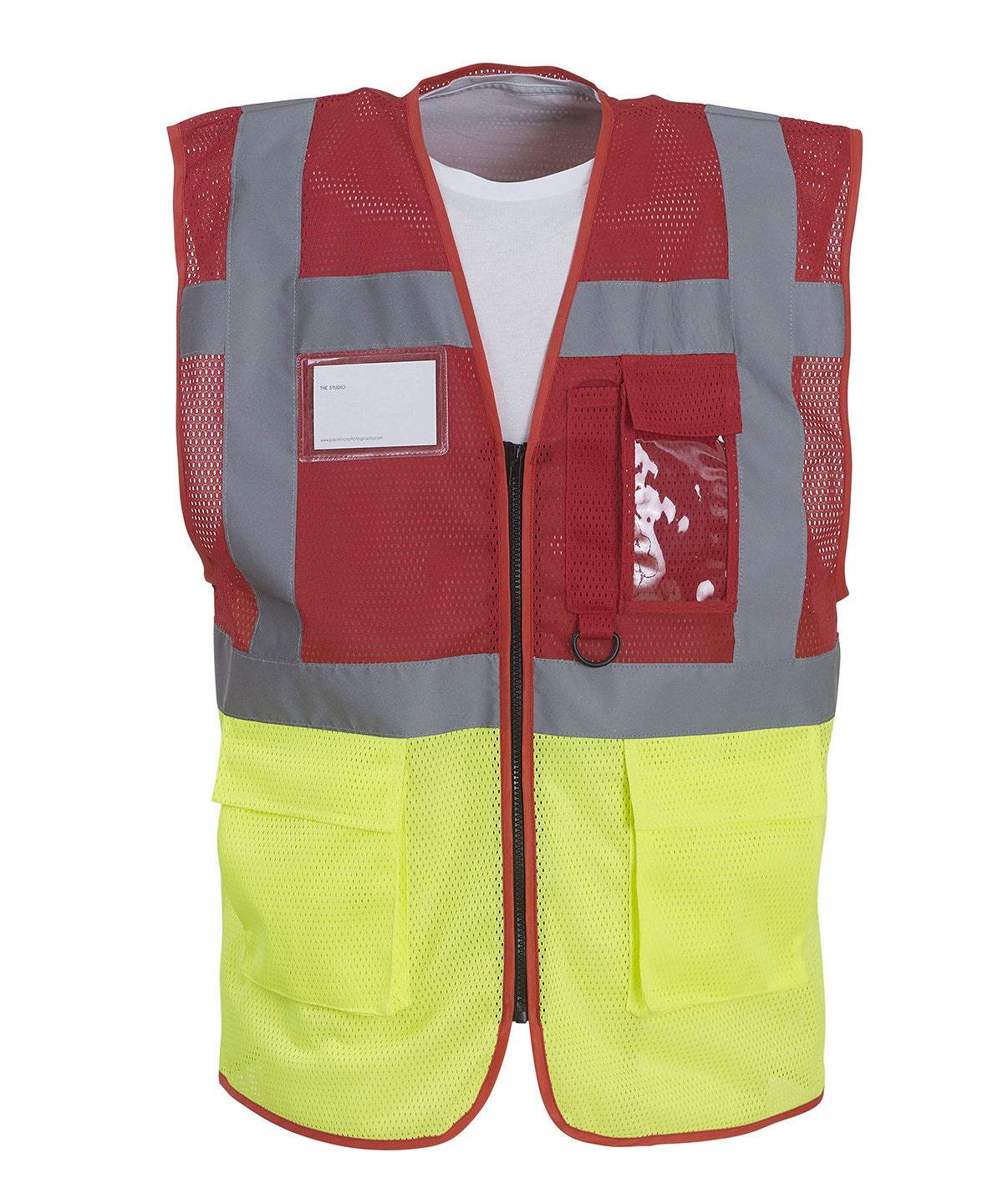 Öryggisvesti - Hi-vis Top Cool Open-mesh Executive Waistcoat (HVW820)