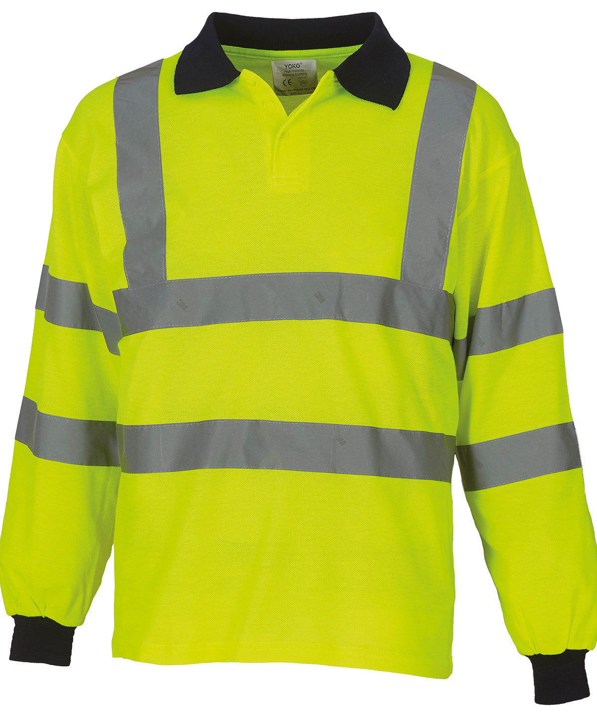 Pólóbolir - Hi-vis Long Sleeve Polo (HVJ310)