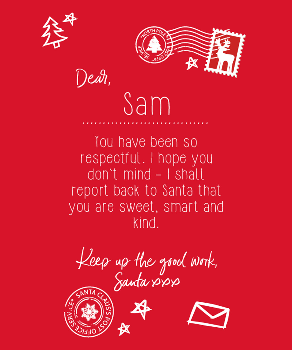 Stuttermabolir - Personalisable Kids Letter To Santa Tee
