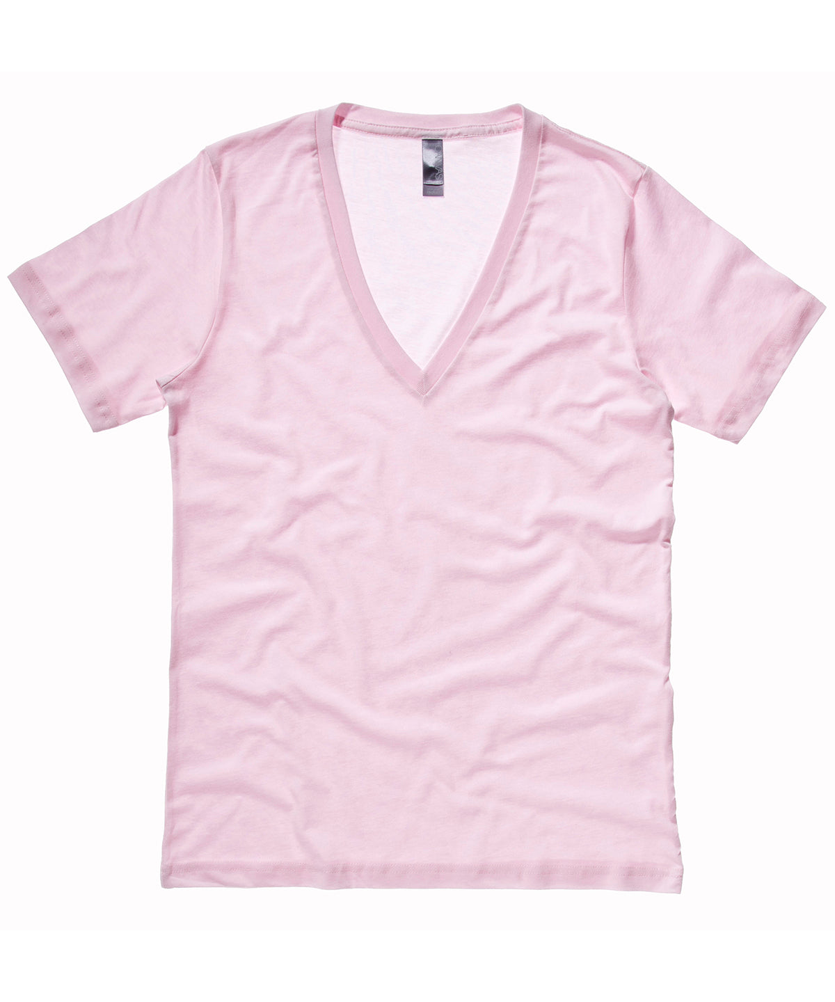 Stuttermabolir - Unisex Jersey Deep V-neck T-shirt