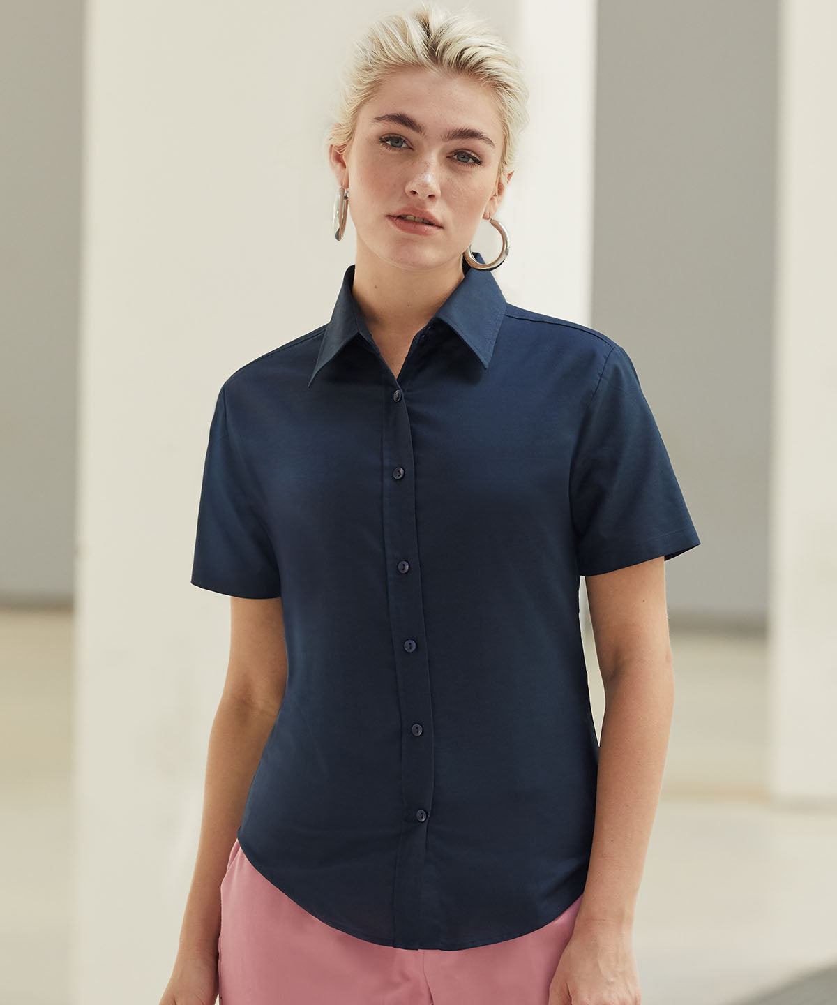 Bolir - Women's Oxford Short Sleeve Shirt