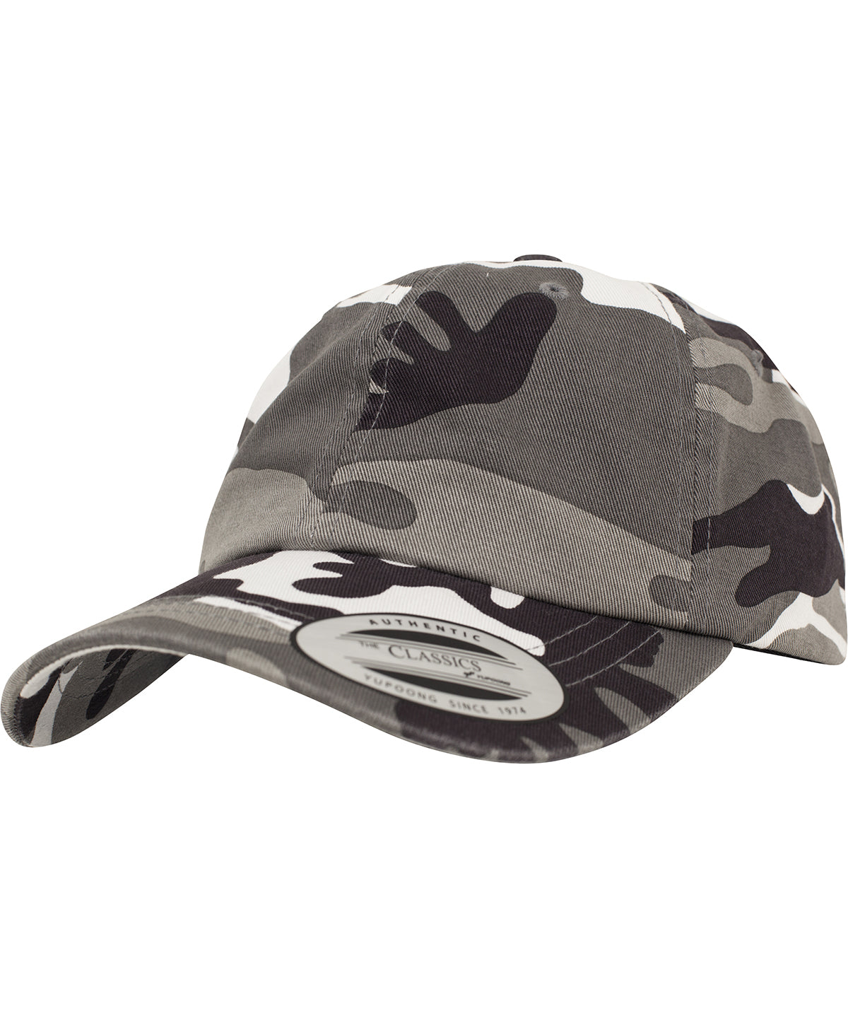 Húfur - Low-profile Camo Washed Cap (6245CW)