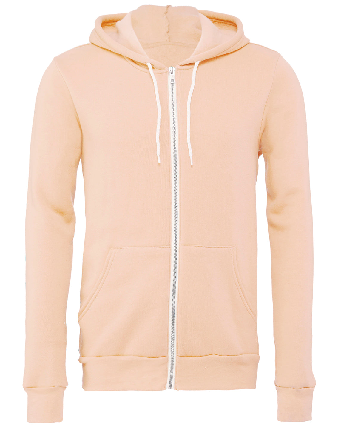 Hettupeysur - Unisex Polycotton Fleece Full-zip Hoodie