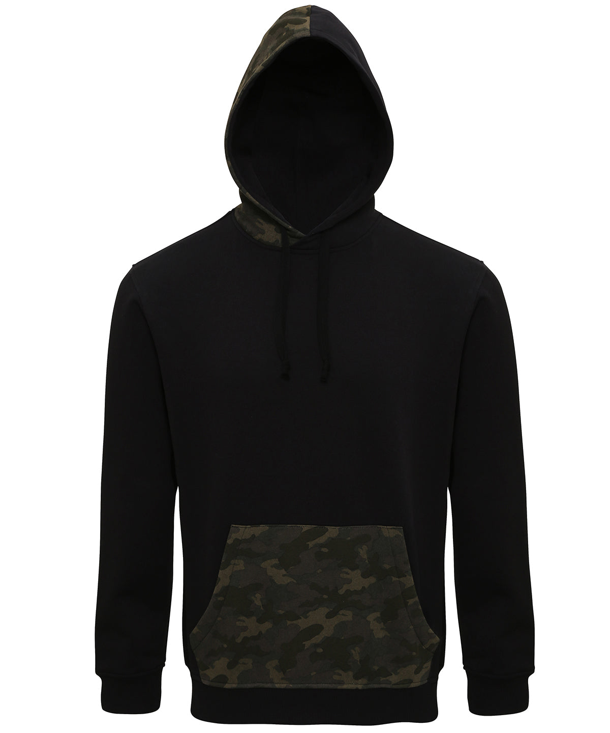 Hettupeysur - Men's Camo Trimmed Hoodie