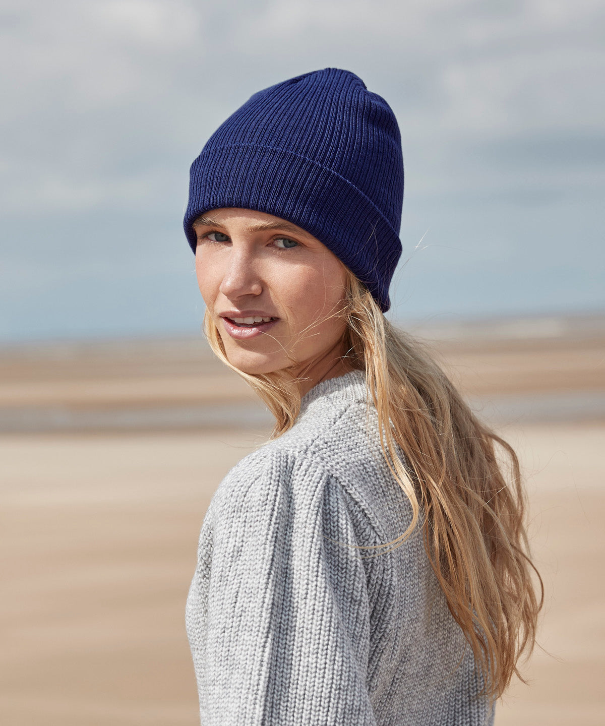 Húfur - Organic Cotton Fine Knit Beanie