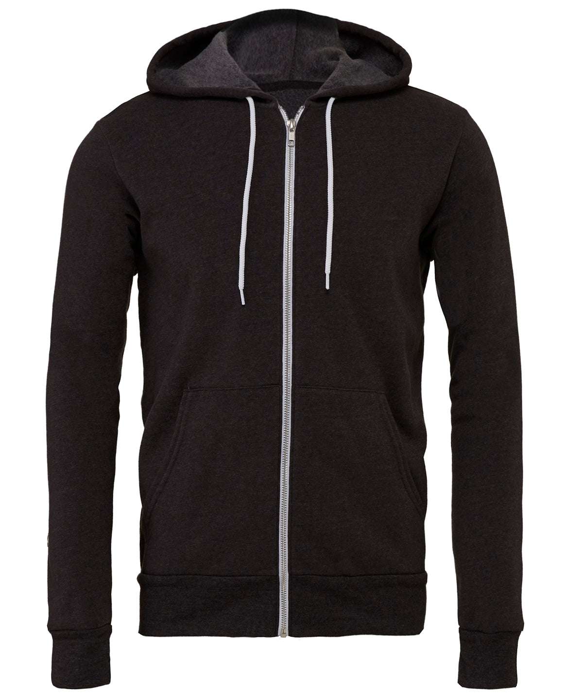 Hettupeysur - Unisex Polycotton Fleece Full-zip Hoodie