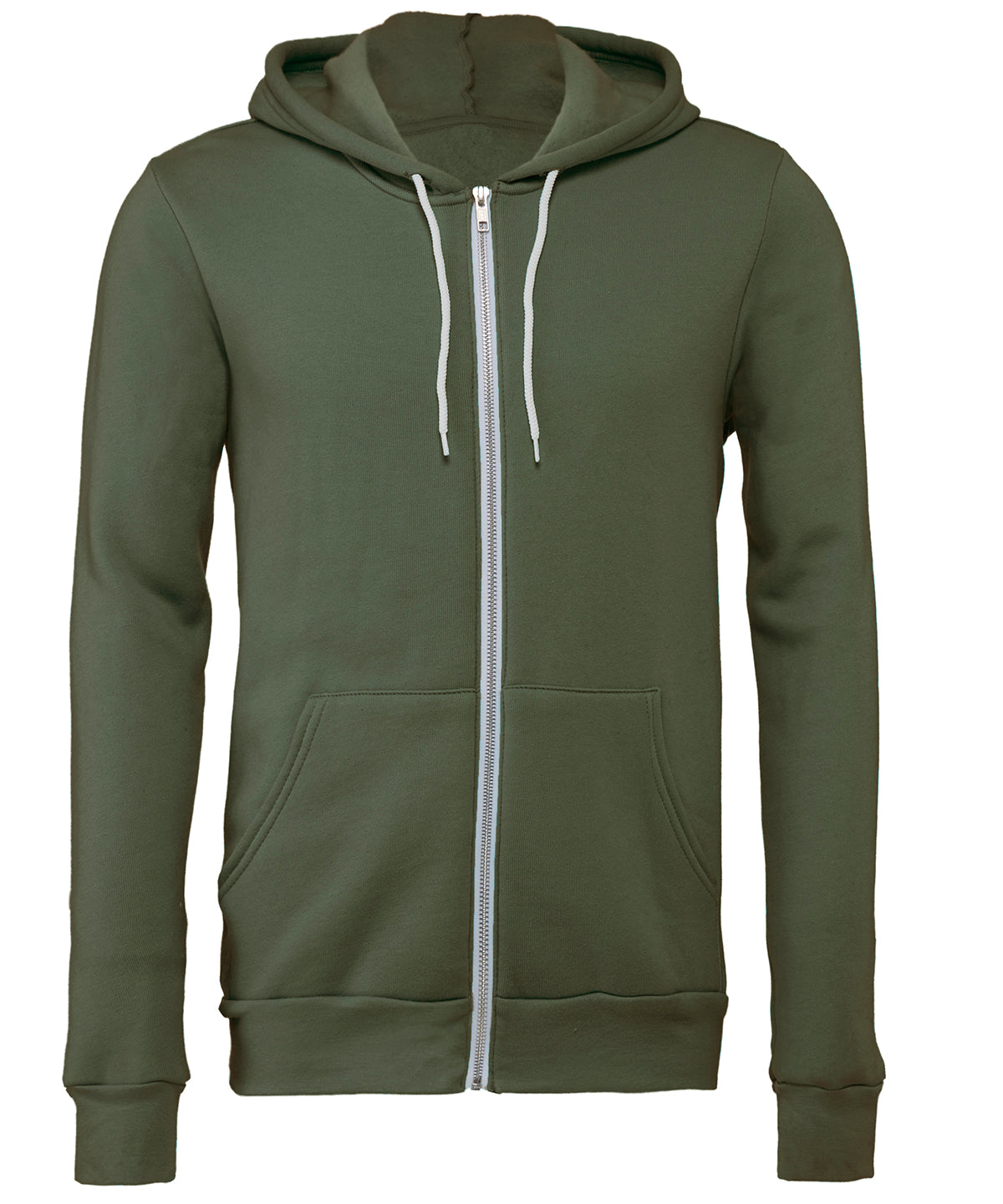 Hettupeysur - Unisex Polycotton Fleece Full-zip Hoodie